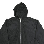 CHAMPION Mens Black Zip Hooded Jacket XL Polyester Plain Rochester Zebras