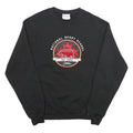 CHAMPION Mens Black National Sport School Crew Neck M Cotton Blend Sweatshirt