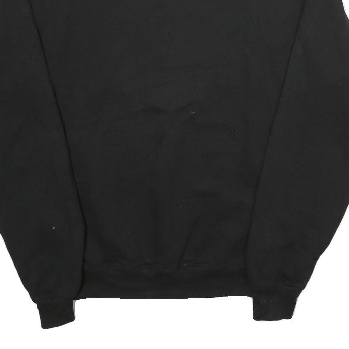 CHAMPION Mens Black National Sport School Crew Neck M Cotton Blend Sweatshirt