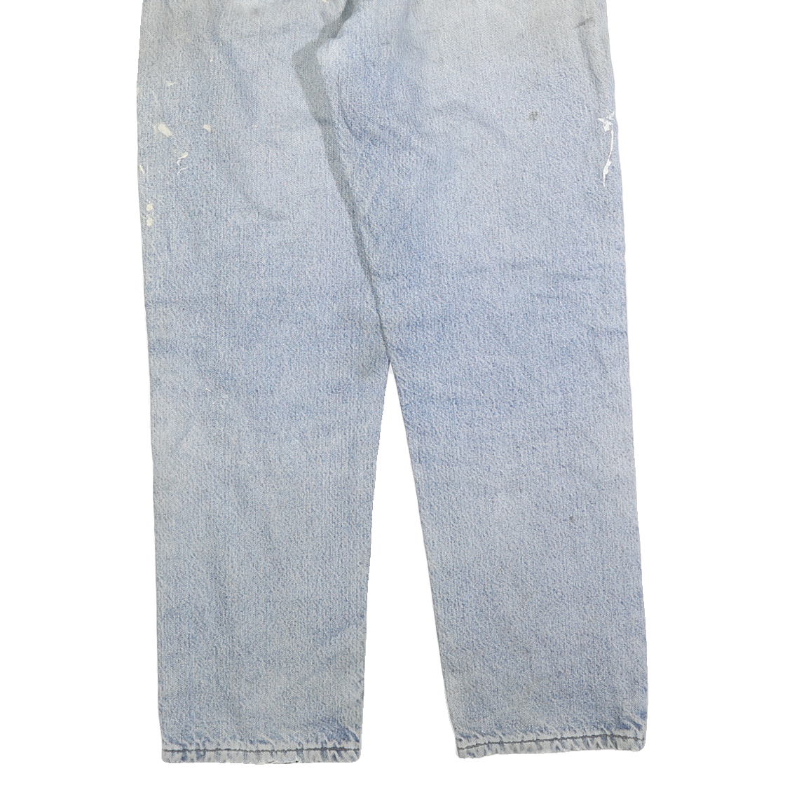 CARHARTT Mens Jeans Blue Relaxed Straight Denim Light W34 L32 Painted