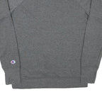 CHAMPION Mens Grey Crew Neck M Pullover Cotton Blend Sweatshirt Classic Logo