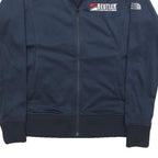 THE NORTH FACE Womens Navy Blue Zip Jacket S Polyester Plain Lightweight Casual