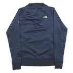 THE NORTH FACE Womens Navy Blue Zip Jacket S Polyester Plain Lightweight Casual