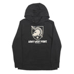 Womens Black Army West Point Football Hoodie M Cotton Blend Hooded Sweatshirt