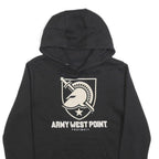 Womens Black Army West Point Football Hoodie M Cotton Blend Hooded Sweatshirt