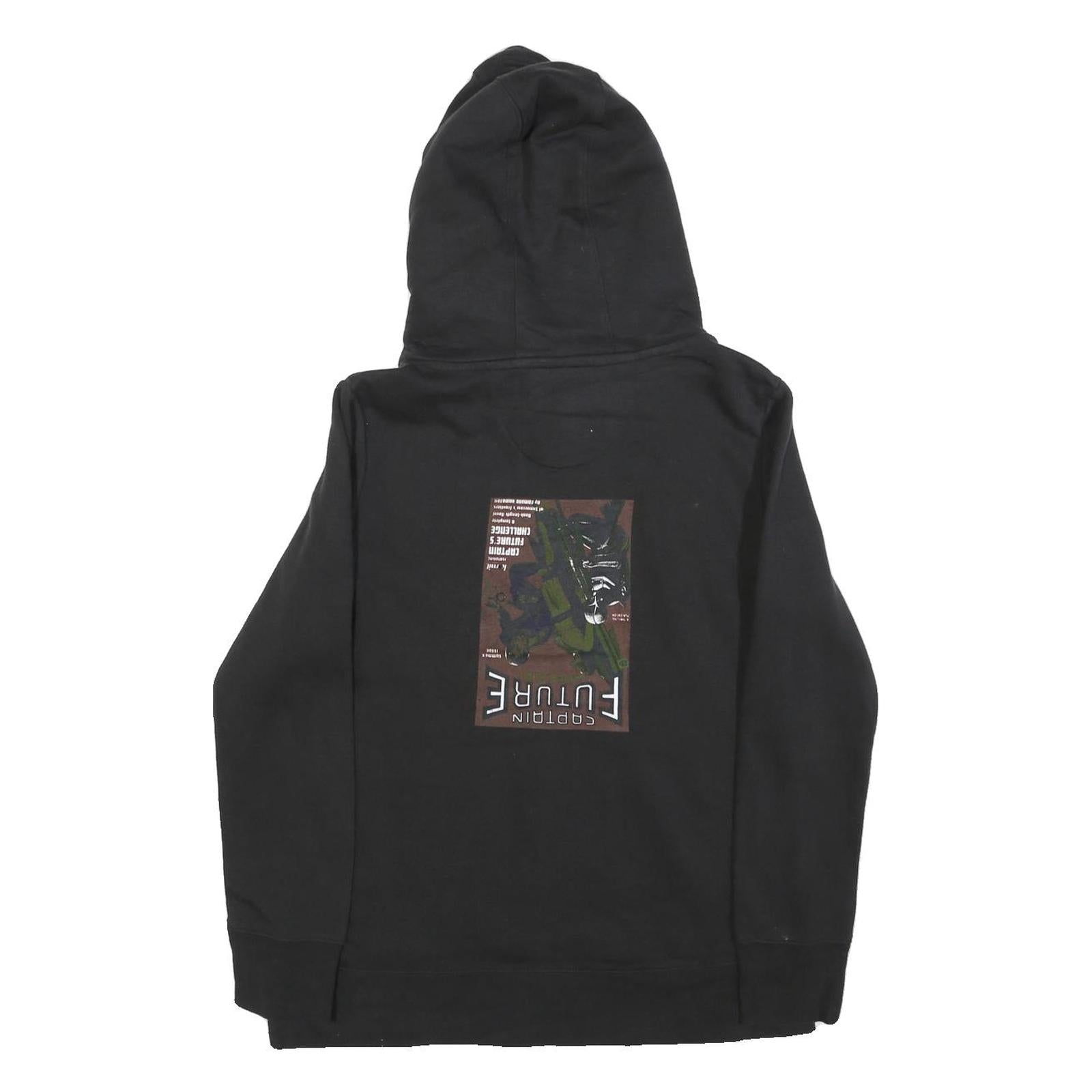 Womens Black Army West Point Football Hoodie M Cotton Blend Hooded Sweatshirt
