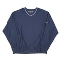 NIKE Mens Navy Blue Athletic Jacket 2XL Polyester Blend Plain Sportswear