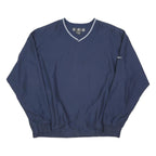 NIKE Mens Navy Blue Athletic Jacket 2XL Polyester Blend Plain Sportswear
