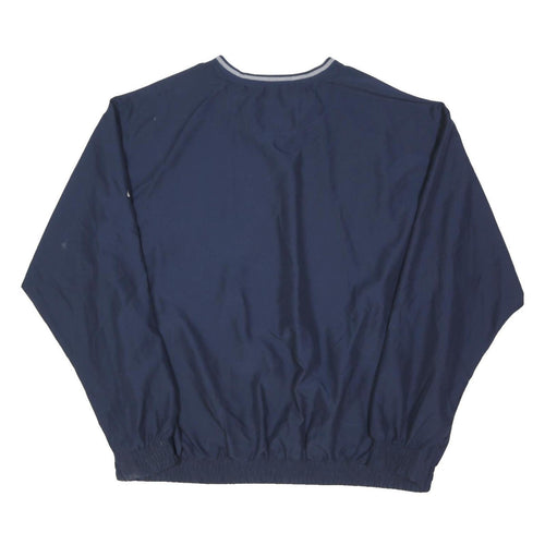 NIKE Mens Navy Blue Athletic Jacket 2XL Polyester Blend Plain Sportswear
