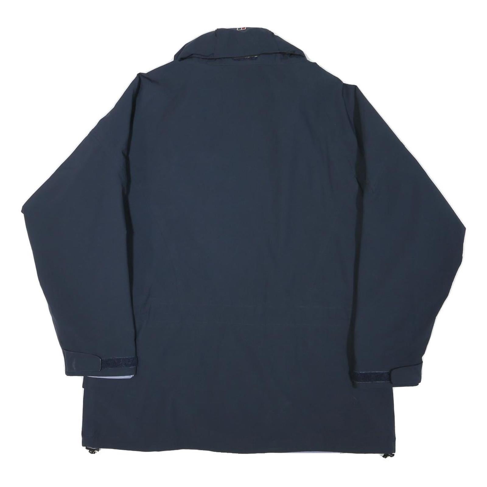 BERGHAUS Womens Navy Blue Outdoor Jacket L Polyester Blend Zip Weatherproof