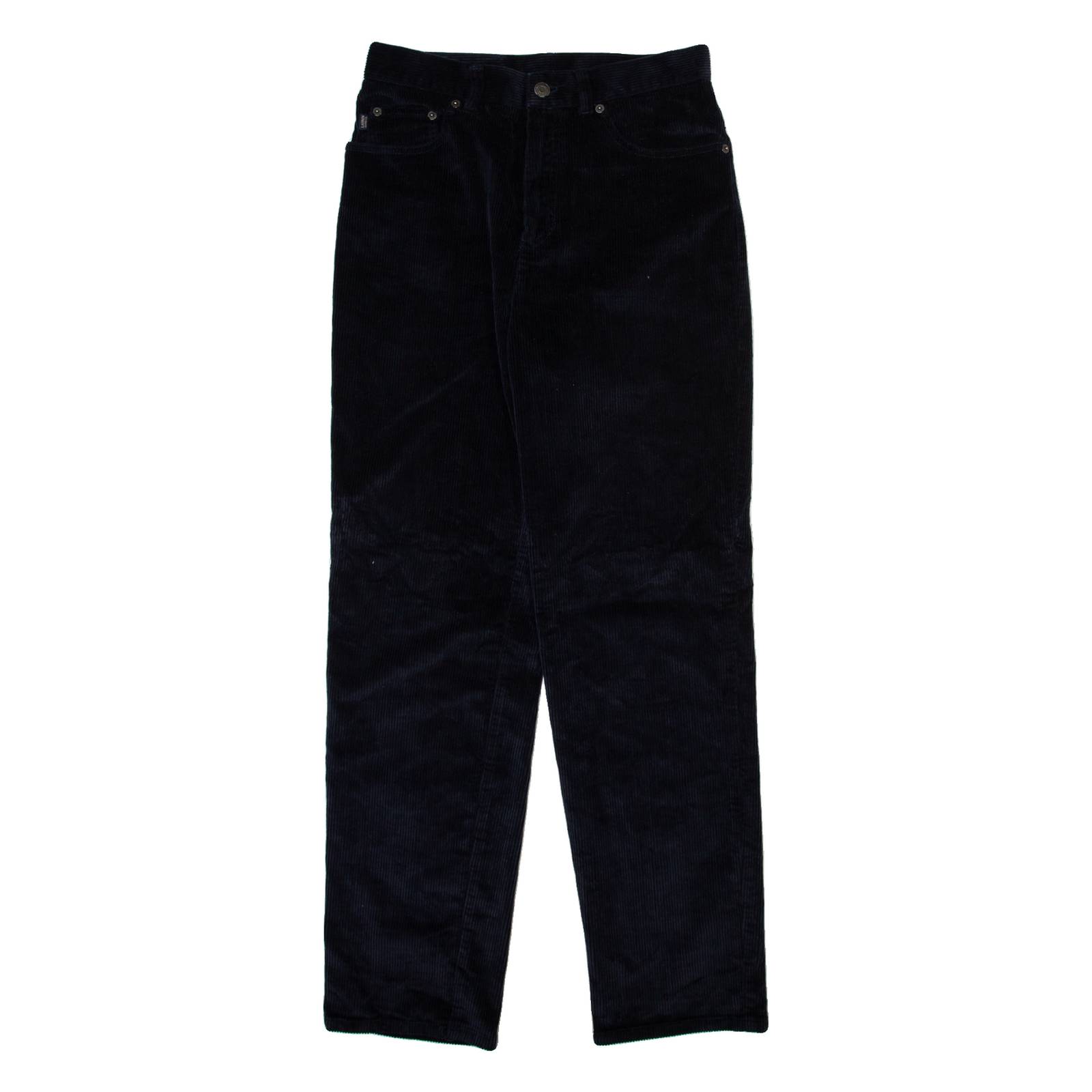 LAUREN RALPH LAUREN Womens Corduroy Trousers Blue Regular Straight W28 L30