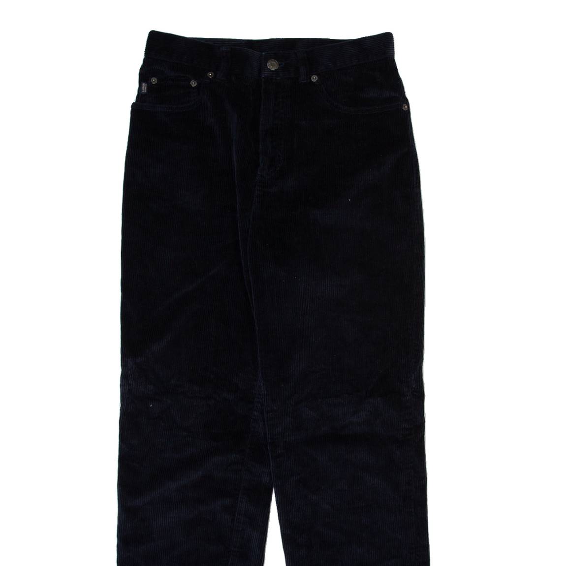 LAUREN RALPH LAUREN Womens Corduroy Trousers Blue Regular Straight W28 L30