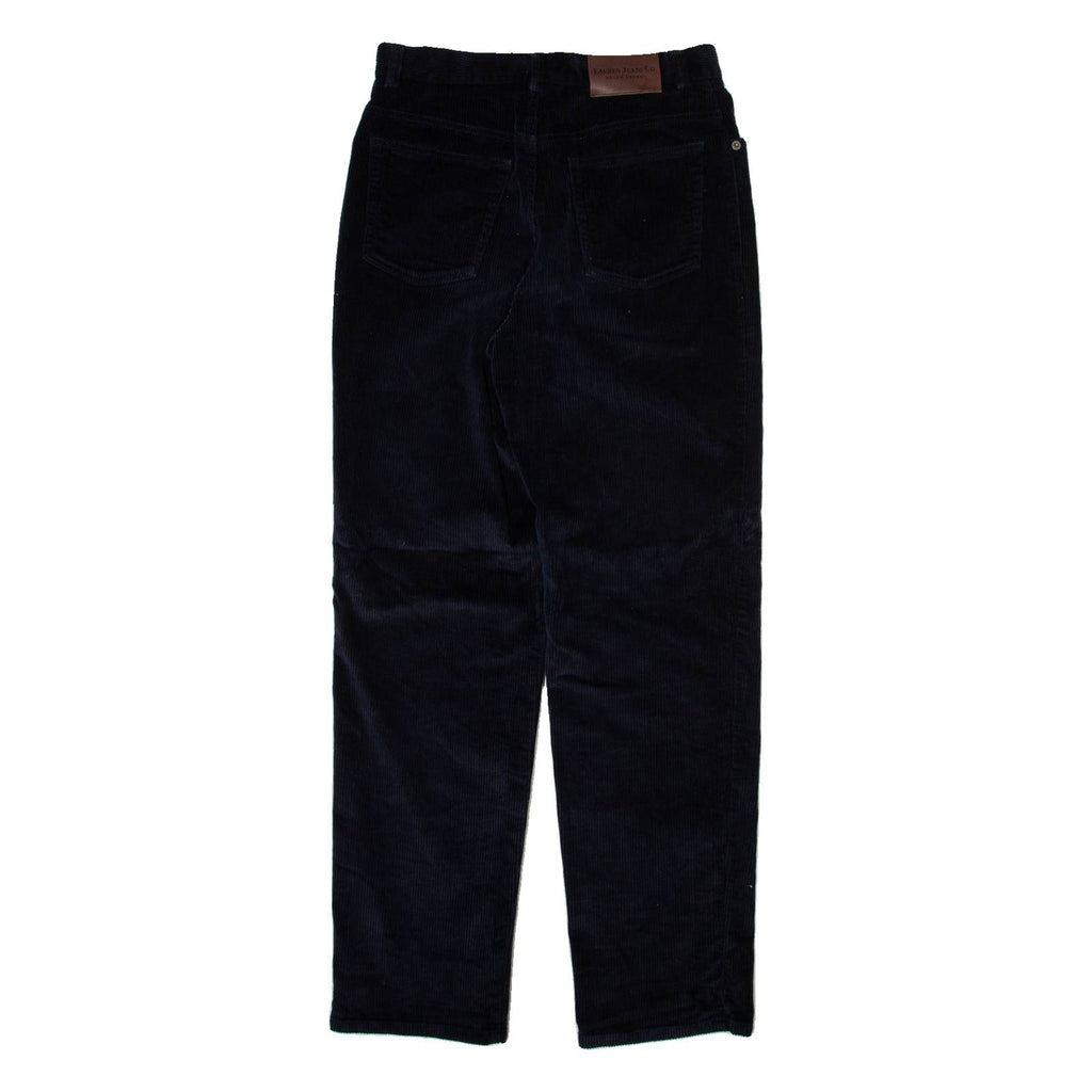 LAUREN RALPH LAUREN Womens Corduroy Trousers Blue Regular Straight W28 L30
