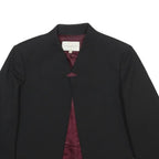 SANDRO Womens Black Jacket S Polyester Blend Plain Chic Elegant Smart Casual