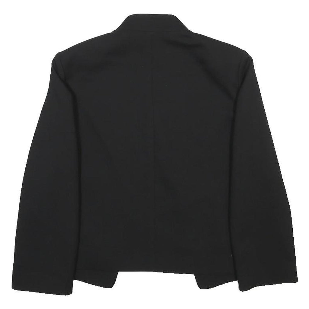 SANDRO Womens Black Jacket S Polyester Blend Plain Chic Elegant Smart Casual