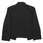 SANDRO Womens Black Jacket S Polyester Blend Plain Chic Elegant Smart Casual