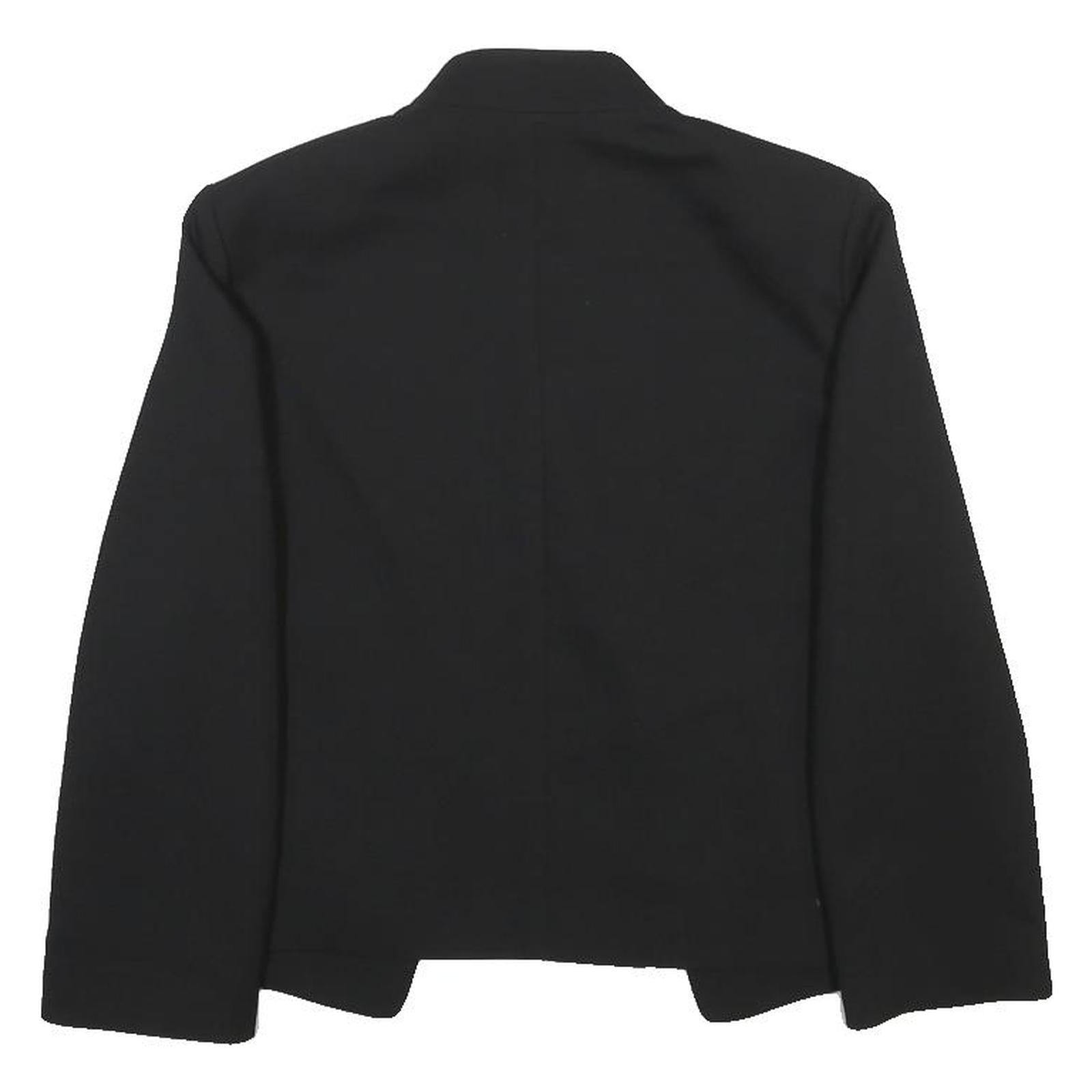 SANDRO Womens Black Jacket S Polyester Blend Plain Chic Elegant Smart Casual