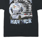 Mens Black Kevin Harvick Graphic T-Shirt L Short Sleeve Crew Neck Racing