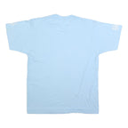 SCREEN STARS BEST Mens Blue Crew Neck Short Sleeve Graphic T-Shirt L Casual