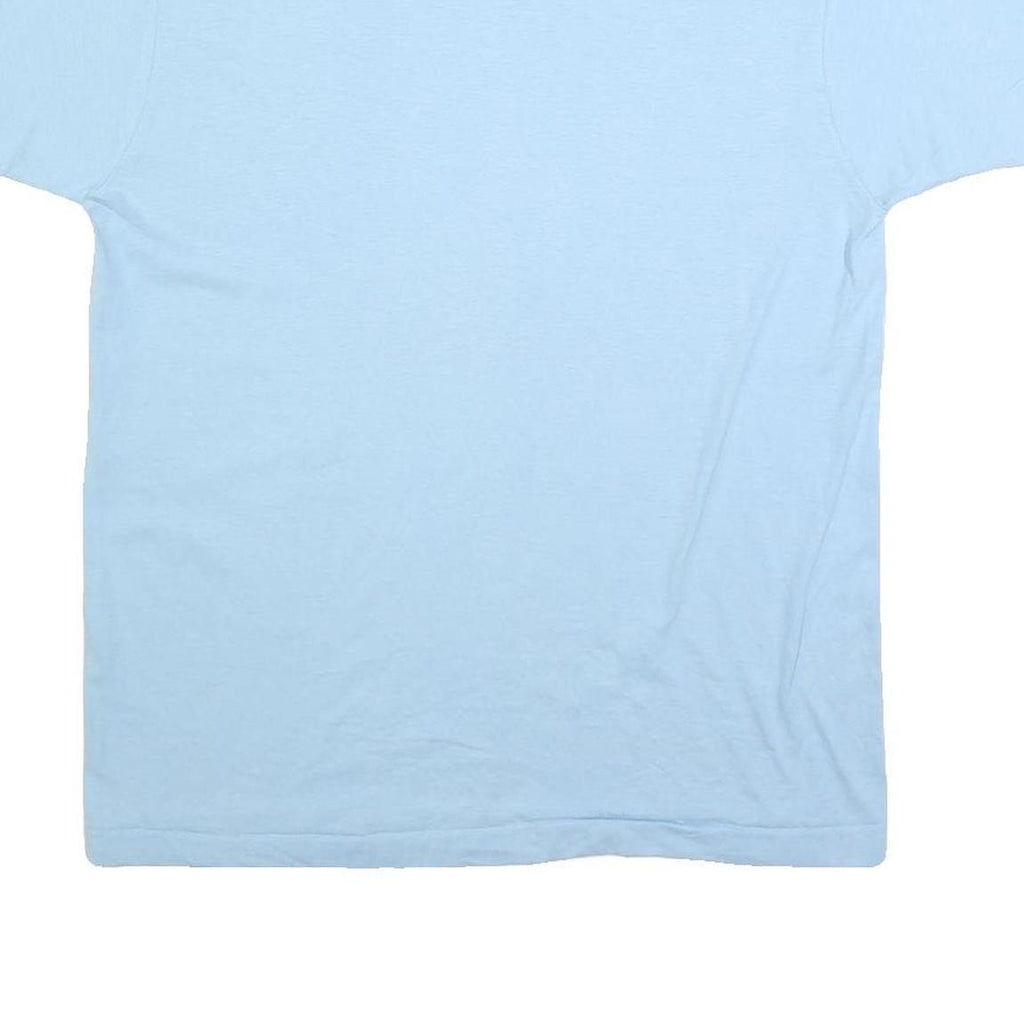 SCREEN STARS BEST Mens Blue Crew Neck Short Sleeve Graphic T-Shirt L Casual