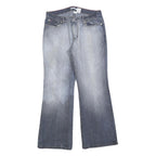 TOMMY HILFIGER Womens Jeans Blue Regular Wide-Leg Denim Rinse W32 L30 Casual