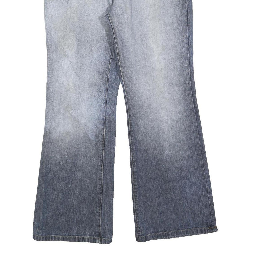 TOMMY HILFIGER Womens Jeans Blue Regular Wide-Leg Denim Rinse W32 L30 Casual