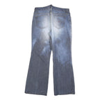 TOMMY HILFIGER Womens Jeans Blue Regular Wide-Leg Denim Rinse W32 L30 Casual