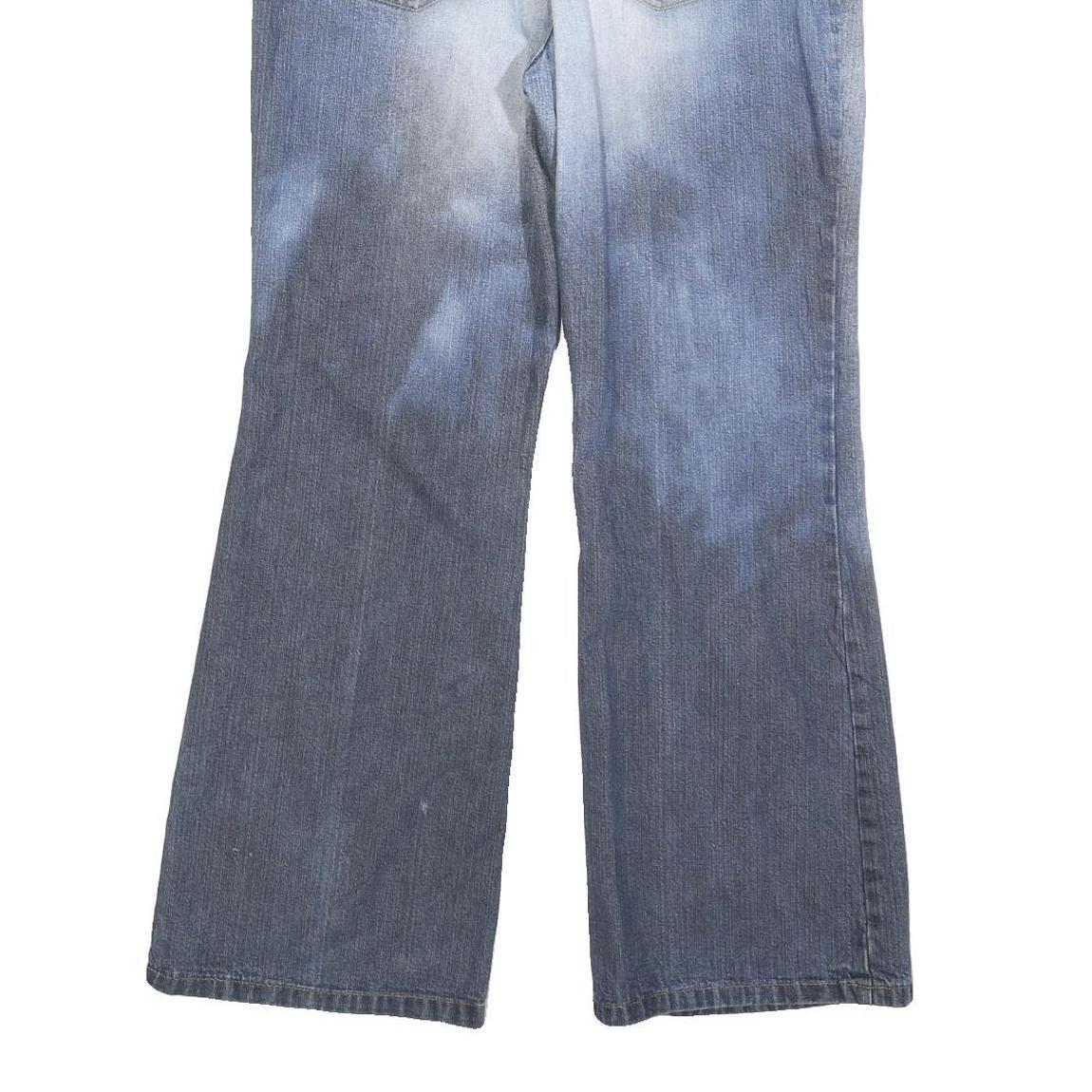 TOMMY HILFIGER Womens Jeans Blue Regular Wide-Leg Denim Rinse W32 L30 Casual