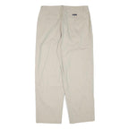 CHAPS RALPH LAUREN Mens Cotton Blend Beige Relaxed Straight Trousers W34 L30