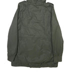 LEVI'S Womens Green Fur Hooded Jacket S Polyester Blend Zip Outdoor Winter Parka