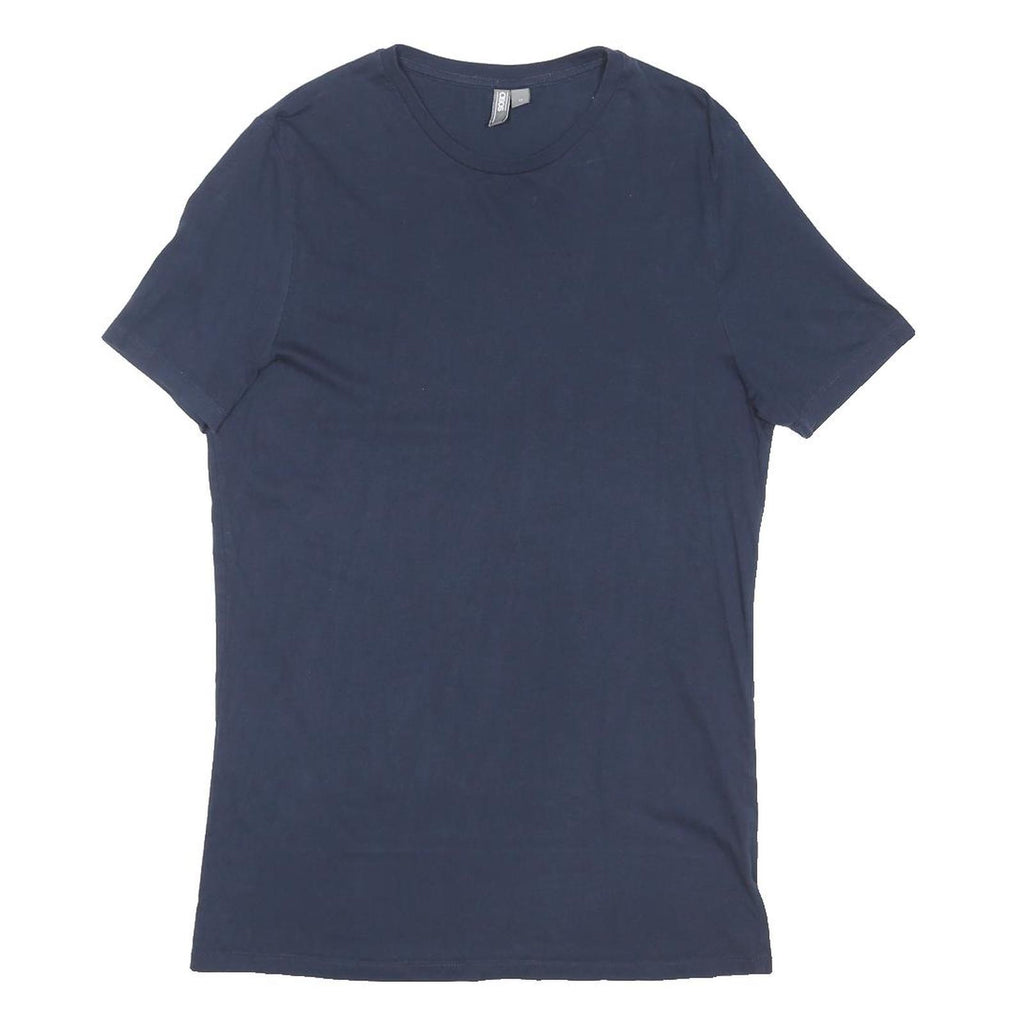 ASOS Womens Navy Blue T-Shirt M Short Sleeve Crew Neck Plain Casual Top
