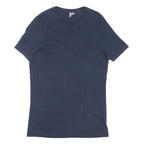 ASOS Womens Navy Blue T-Shirt M Short Sleeve Crew Neck Plain Casual Top