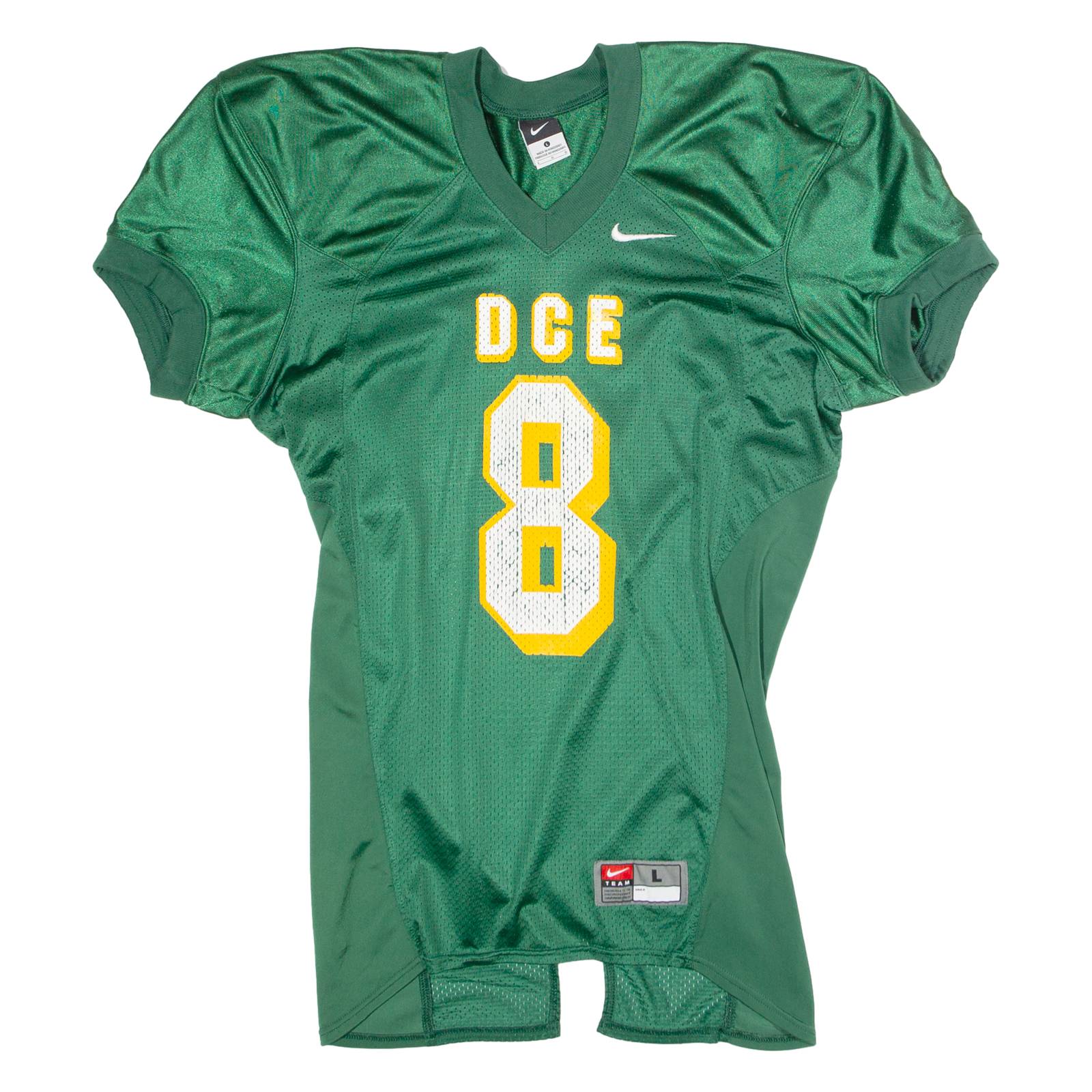 NIKE DCE #8 American Football Mens Jersey Green USA V-Neck Nylon L