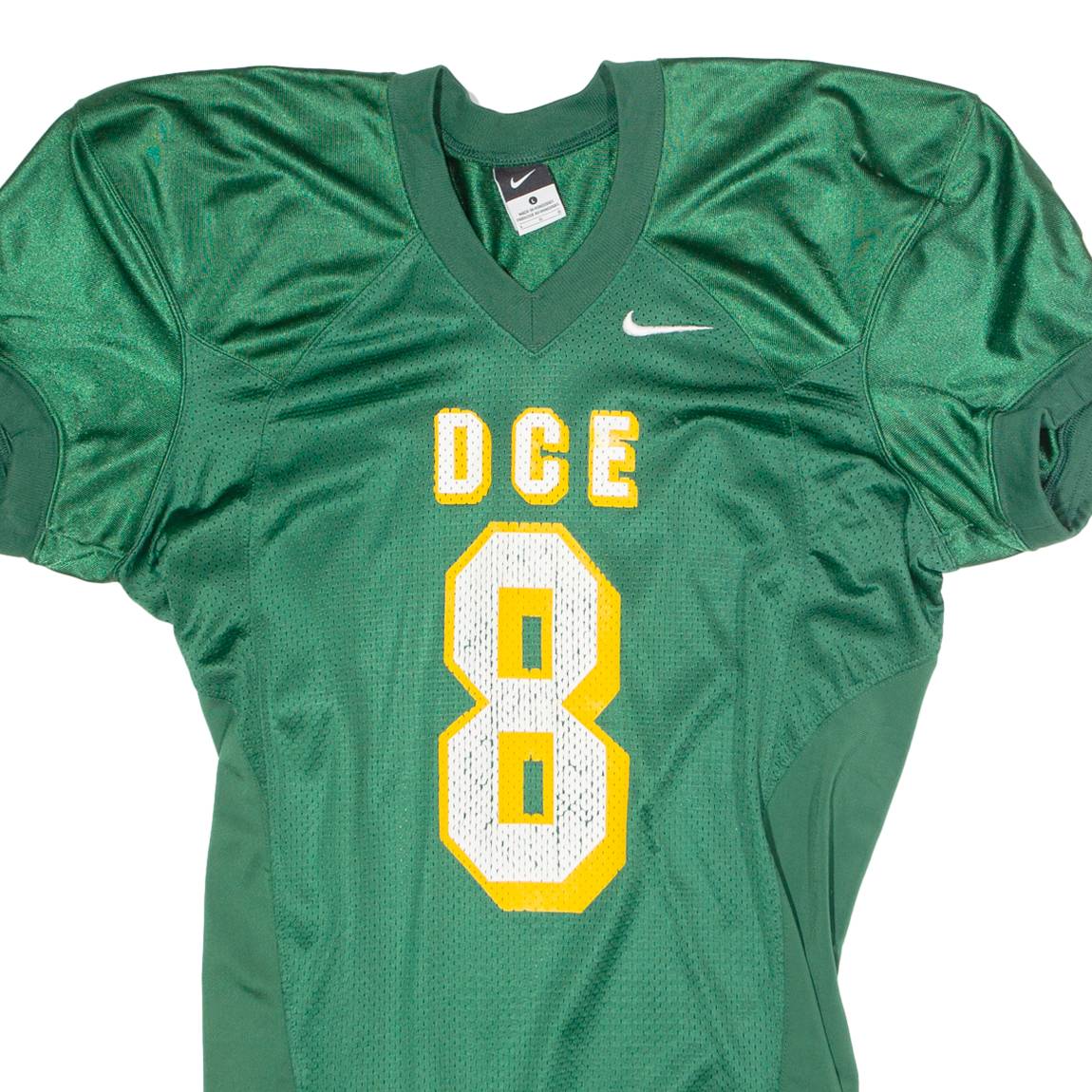 NIKE DCE #8 American Football Mens Jersey Green USA V-Neck Nylon L