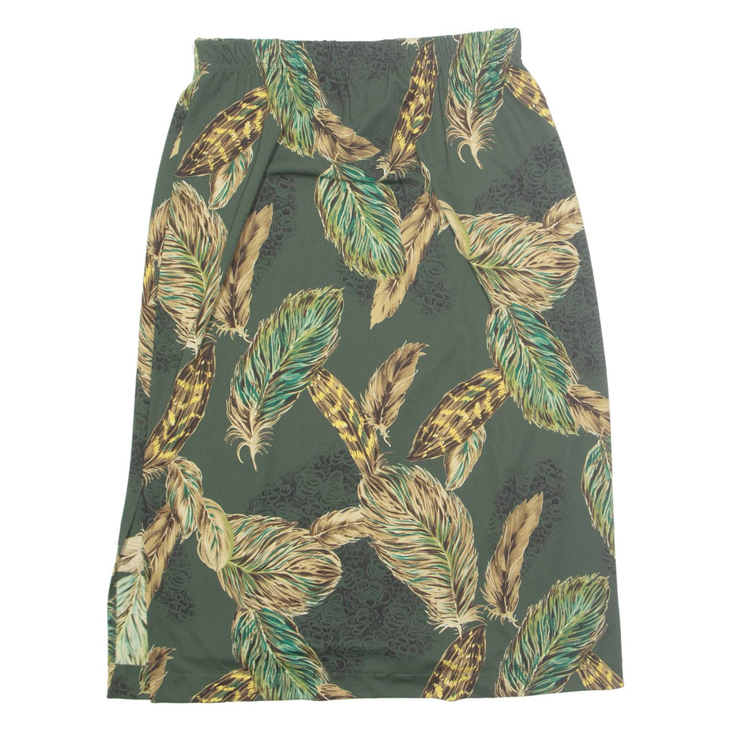 BONWORTH Womens Straight Skirt Green Midi Floral M