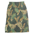 BONWORTH Womens Straight Skirt Green Midi Floral M