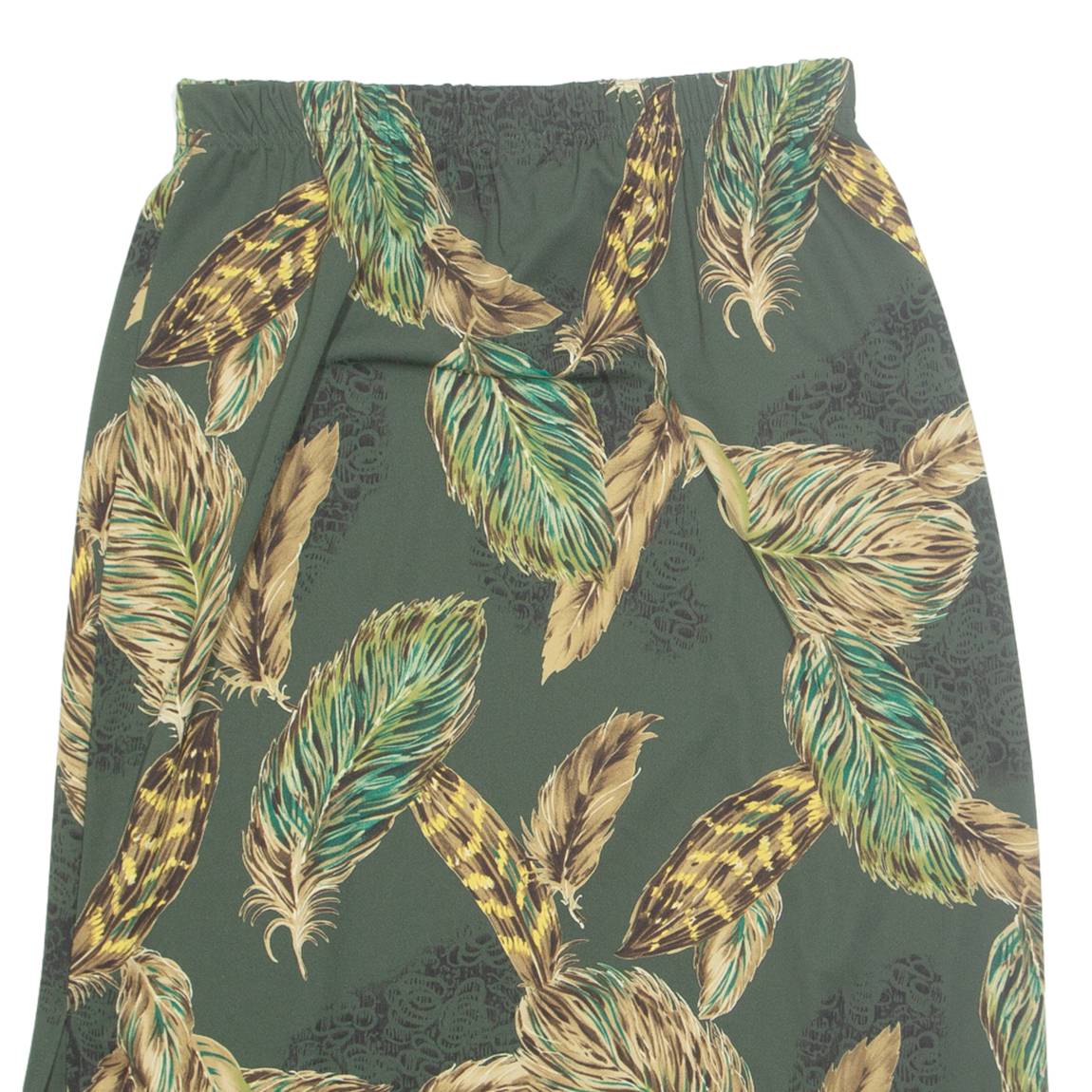 BONWORTH Womens Straight Skirt Green Midi Floral M