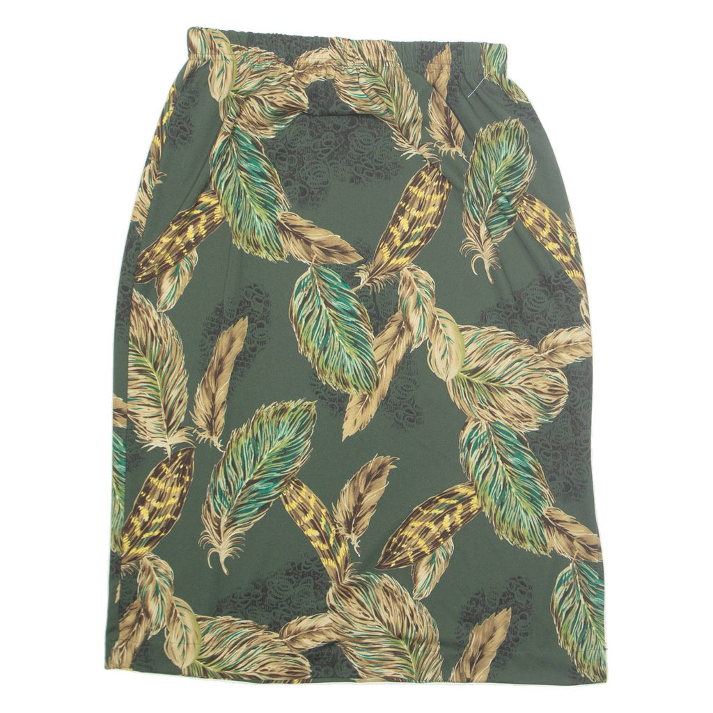 BONWORTH Womens Straight Skirt Green Midi Floral M