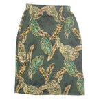BONWORTH Womens Straight Skirt Green Midi Floral M