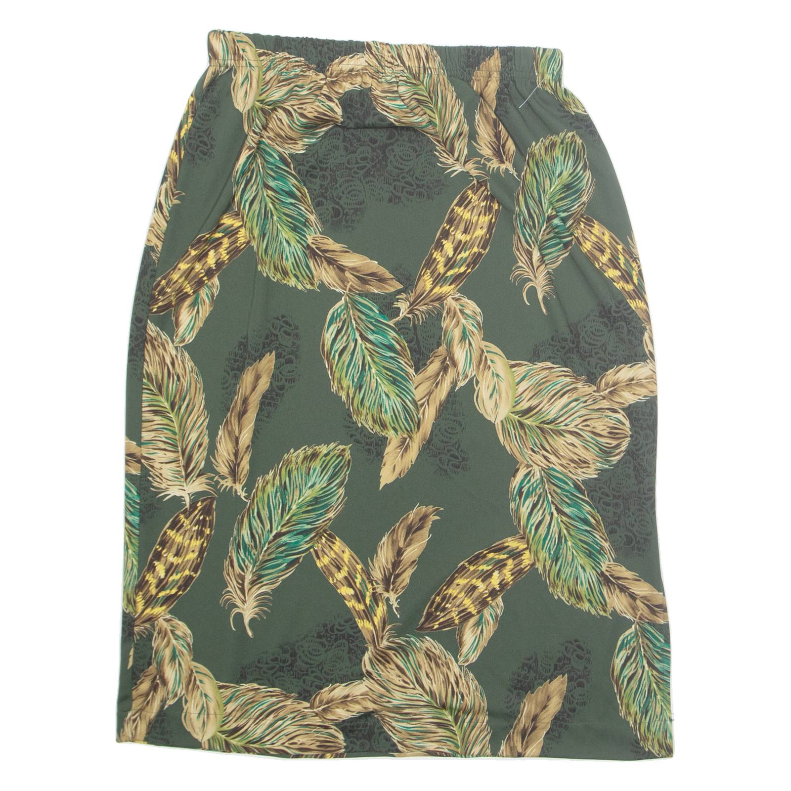 BONWORTH Womens Straight Skirt Green Midi Floral M