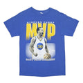 Mens Blue Stephen Curry MVP Graphic T-Shirt S Short Sleeve Crew Neck Sports Fan