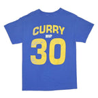 Mens Blue Stephen Curry MVP Graphic T-Shirt S Short Sleeve Crew Neck Sports Fan