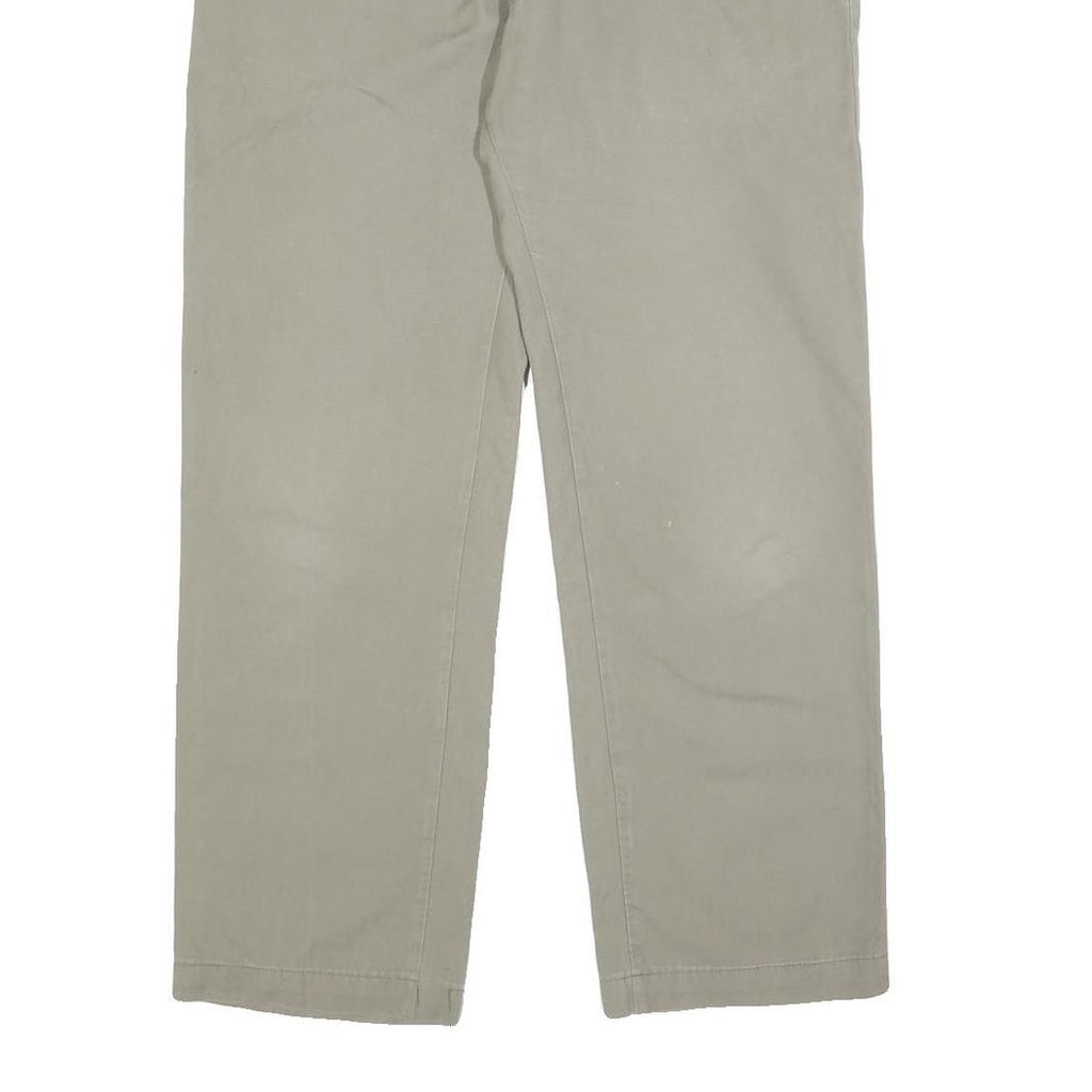 POLO RALPH LAUREN Mens Cotton Beige Regular Fit Straight Leg Trousers W32 L28