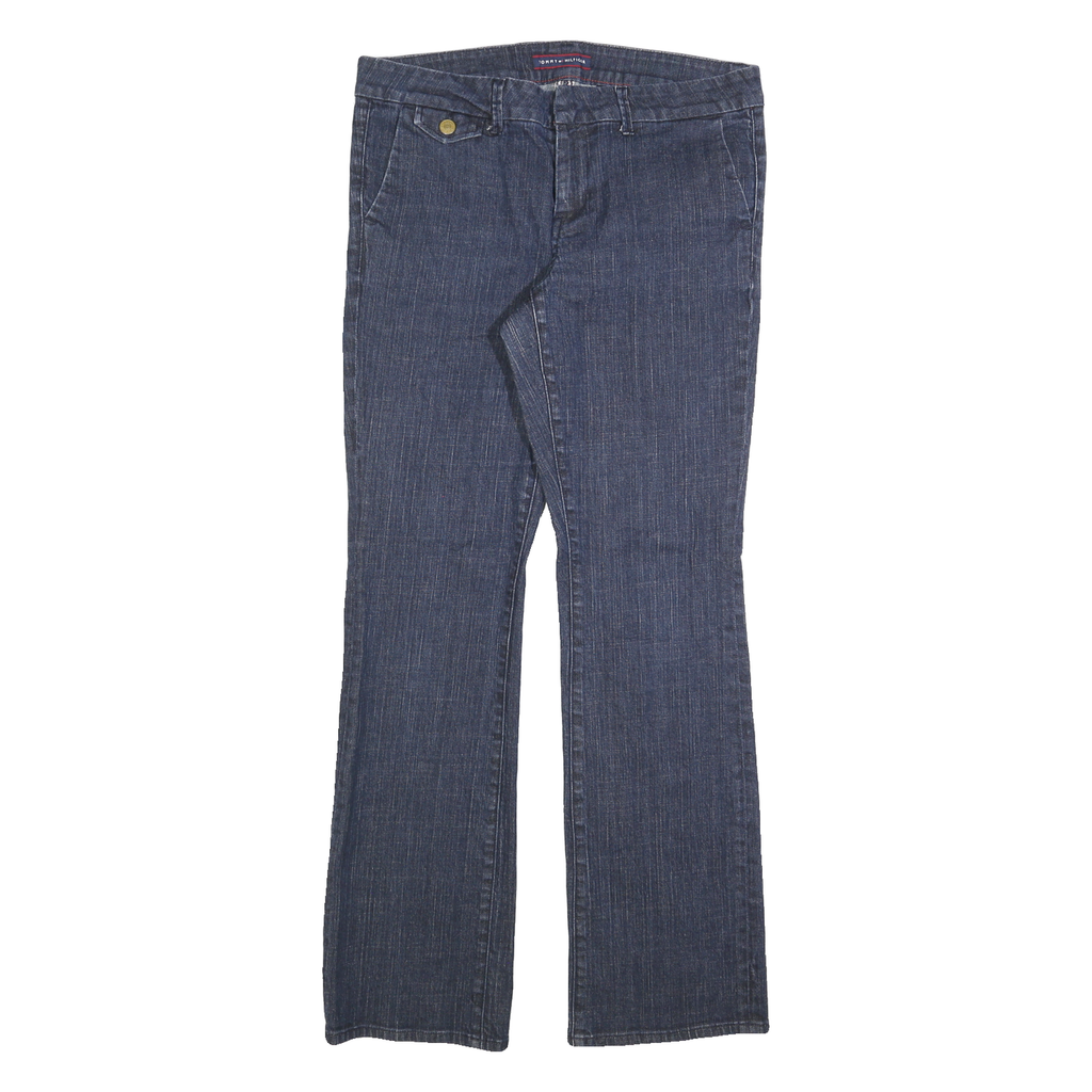 TOMMY HILFIGER Womens Jeans Blue Regular Flared Denim Medium W32 L30 Classic Fit