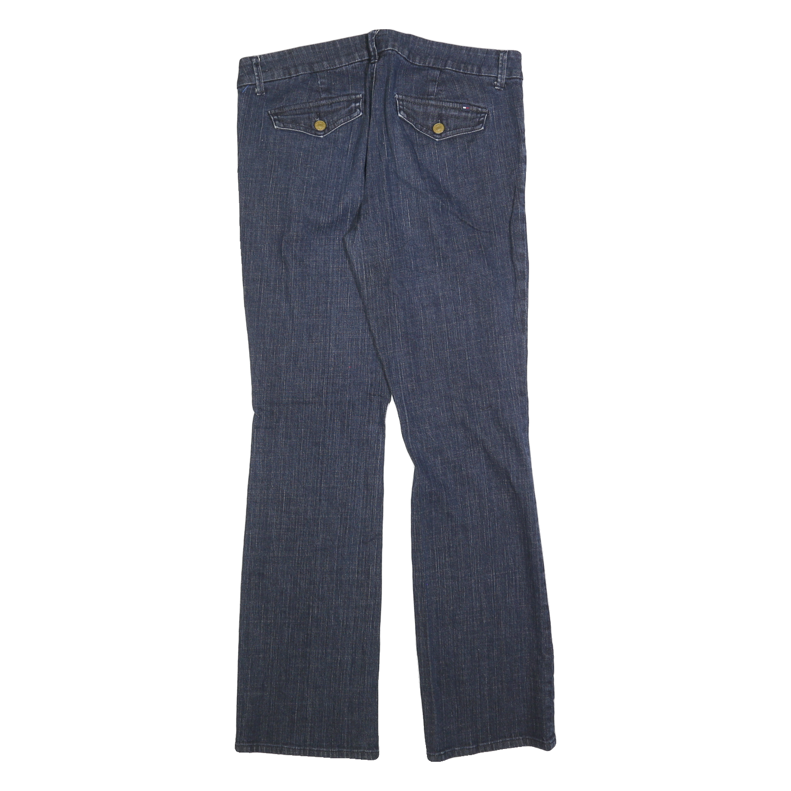 TOMMY HILFIGER Womens Jeans Blue Regular Flared Denim Medium W32 L30 Classic Fit