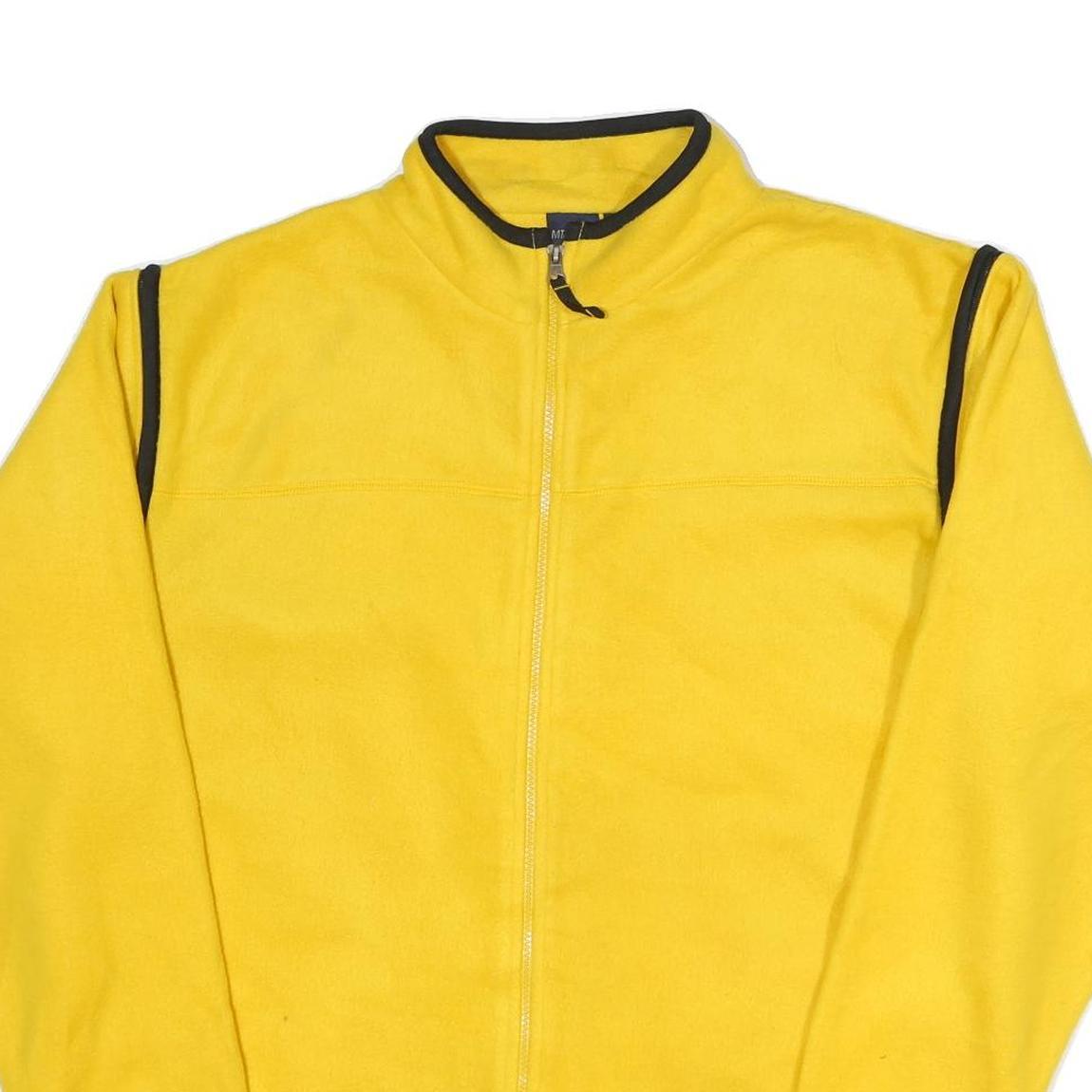 MTA PRO Mens Yellow Zip Jacket XL Polyester Plain Comfort Casual Outerwear