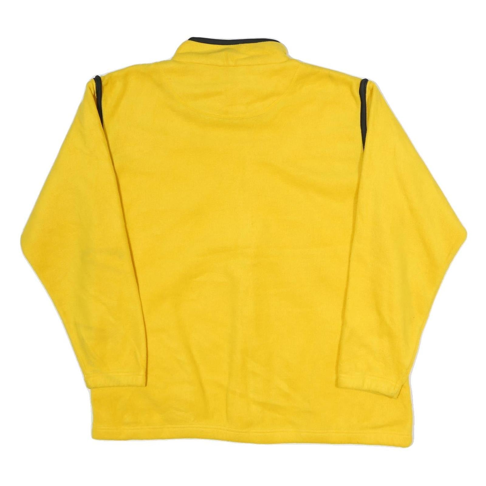 MTA PRO Mens Yellow Zip Jacket XL Polyester Plain Comfort Casual Outerwear