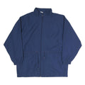 REEBOK Mens Blue Jacket M Cotton Plain Zip Casual Sportswear Lightweight