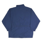 REEBOK Mens Blue Jacket M Cotton Plain Zip Casual Sportswear Lightweight