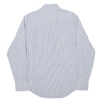 TIMBERLAND Mens Shirt Blue Striped Long Sleeve L